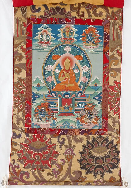 Tsongkhapa, 19th century painting (pigments on silk)