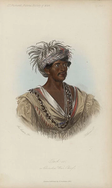 Tuch-ee, a Cherokee War Chief (aquatint)