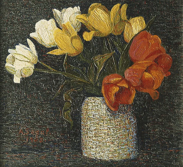 Tulip; Tulpen, 1908 (oil on canvas)