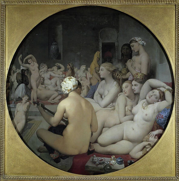 The Turkish bath, 1862 (oil on panel)