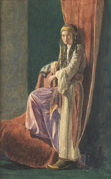 A Turkish Girl, 1853 (w  /  c with bodycolour on paper)