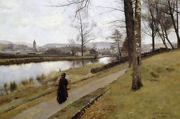 The Last Turning, Winter, Moniaive, 1885 (oil on canvas)