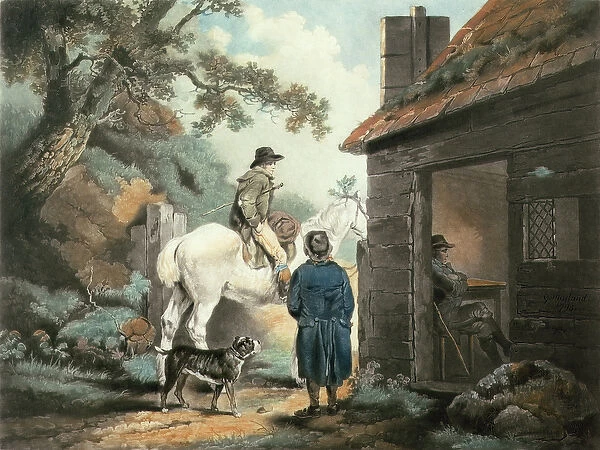 The Turnpike Gate, engraved by William Ward (1766-1826), pub