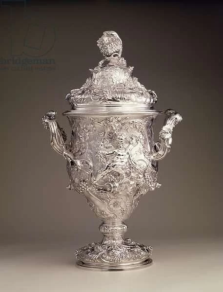 Two-handled cup and cover, 1742-43 (silver)