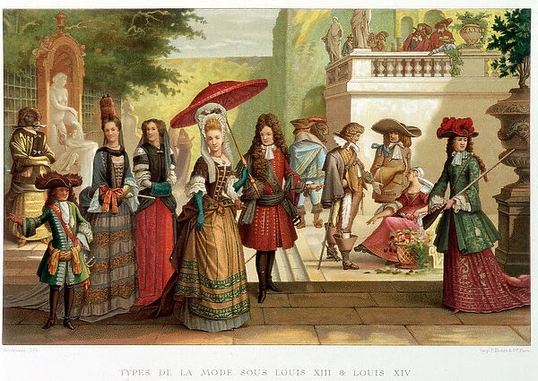 Types of fashion under Louis XIII and Louis XIV - in '
