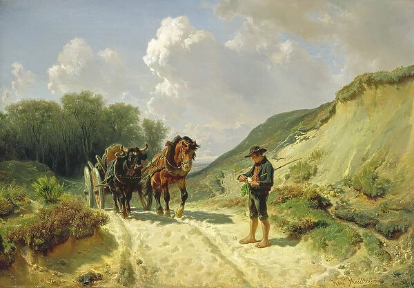 Two Types of Harness, c. 1855 (oil on canvas)