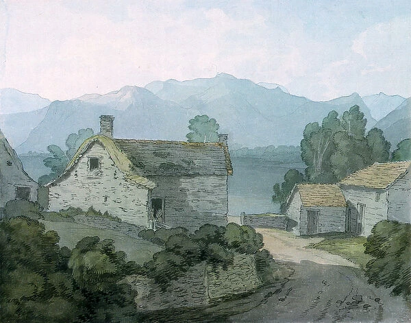 On Ullswater, Cumberland, 1791 (w  /  c on paper)