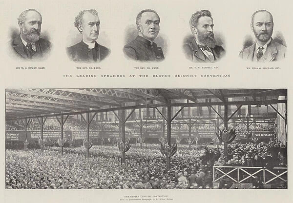 The Ulster Unionist Convention (engraving)