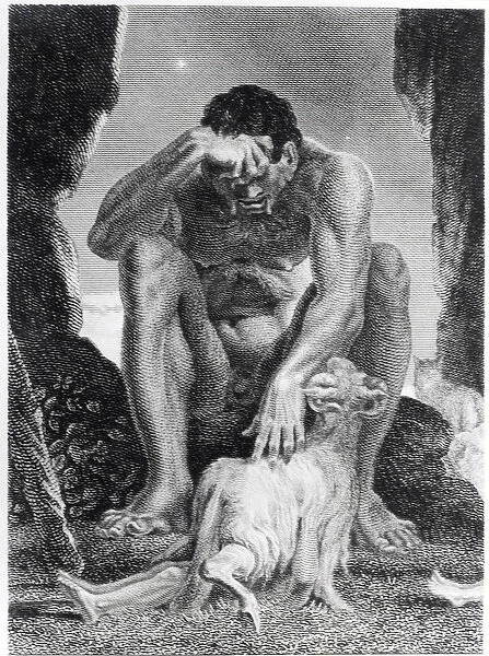 Ulysses Escaping from Polyphemus the Cyclops, engraved by I. G. Walker, 1808 (engraving)
