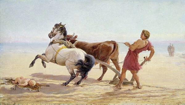 Ulysses Ploughing the Sea Shore, 1874