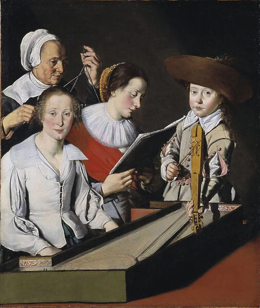 Une fete musicale - A Musical Party, by La Tarte, Paul (?-1636). Oil on canvas. Dimension : 116x98, 8 cm. Nationalmuseum Stockholm