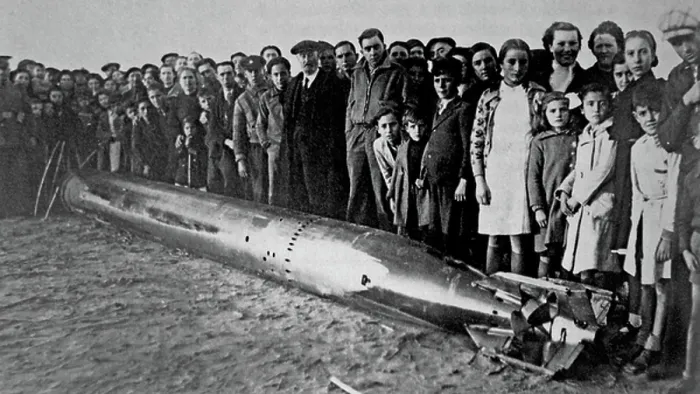 Framed Print : Unexploded rocket shell