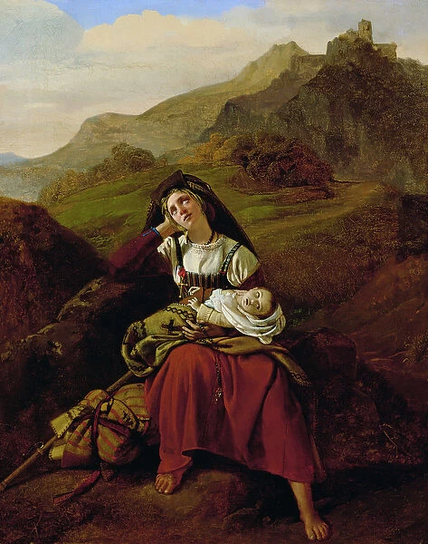 The Unhappy Mother, 1834 (oil on canvas)