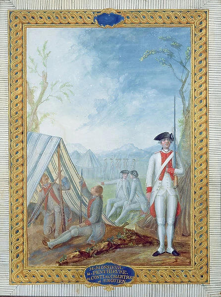 Uniforms of the French Infantry during the American War of Independence (gouache
