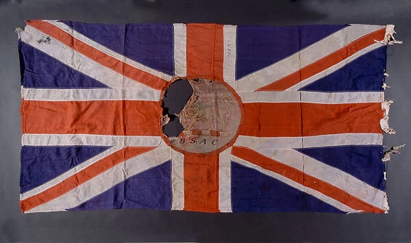 Union Jack flag used by the British South Africa Company, Rhodesia, 1890-1923 (fabric)