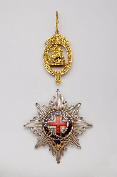United Kingdom - Order of the Garter: Little George and plaque belonging to Robert Banks