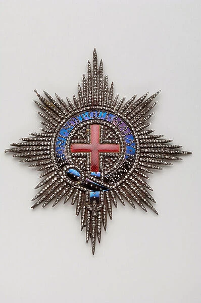 United Kingdom - Order of the Garter: Neapolitan plate - XVIII century - Marcassite