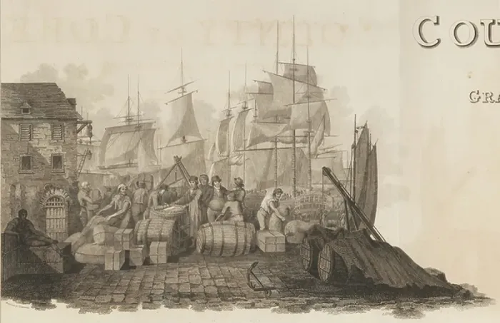 Framed Print : Unloading cargo Framed Print : Unloading cargo