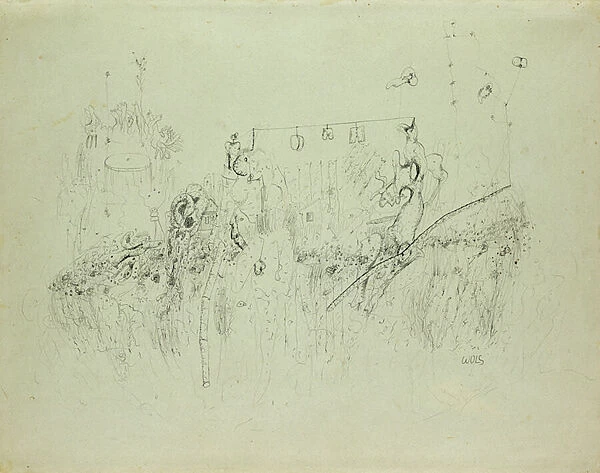 Untitled, c. 1941-42 (Indian ink on paper)