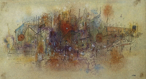 Untitled, c. 1943-44. (watercolour, pen and ink on paper)
