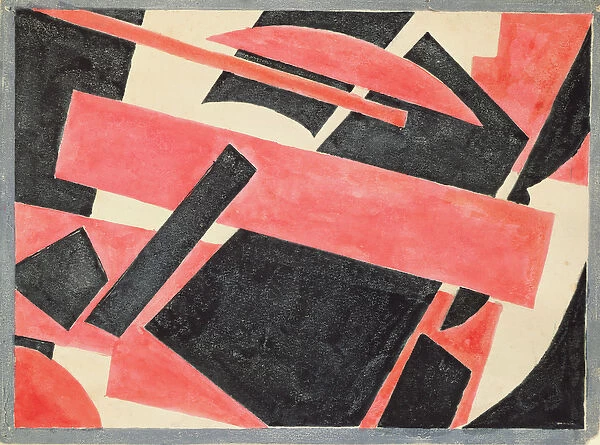Untitled (composition), 1918 (oil on board)