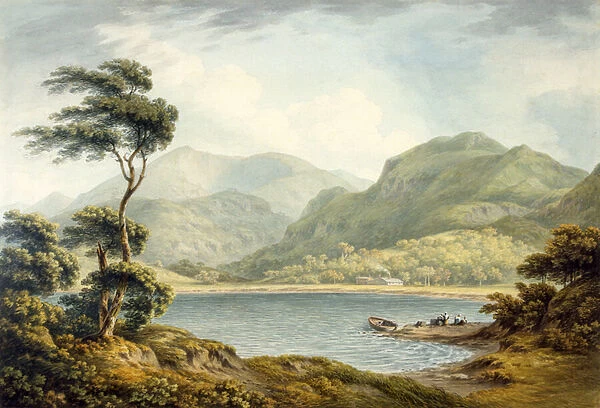 The Upper end of Coniston Lake, Lancashire, 1801 (w  /  c on paper)