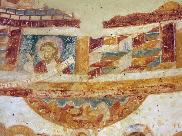 Upper Frieze, Saint-Jean du Liget chapel, Touraine, 12th century (fresco)