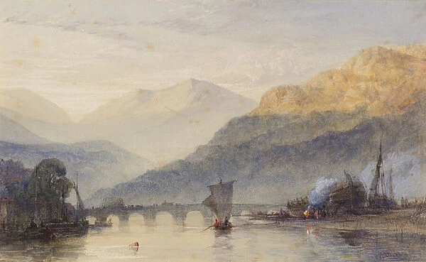 On the Upper Rhine, 19th century (w  /  c)