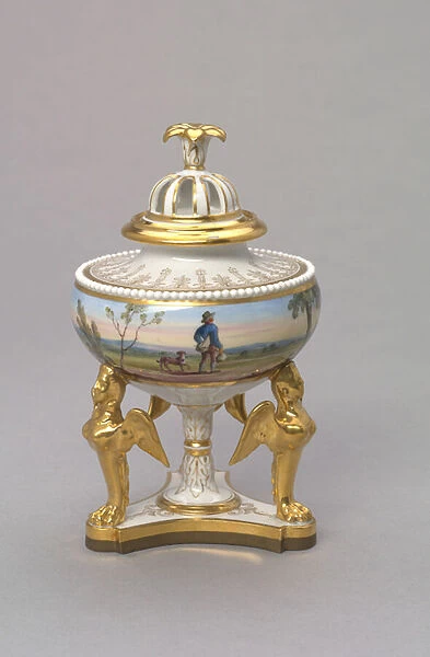 Urn, designed and made by Flight, Barr and Barr, c. 1815 (artificial porcelain)