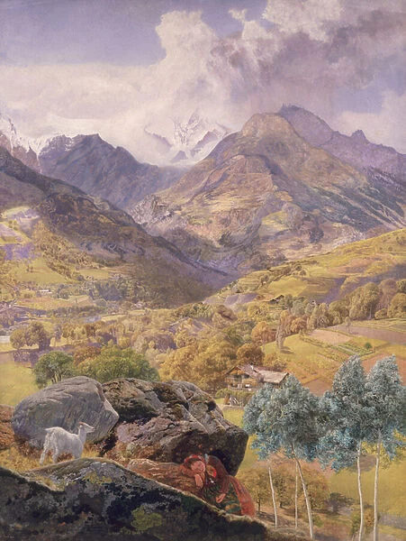 The Val d Aosta, 1858 (oil on canvas)
