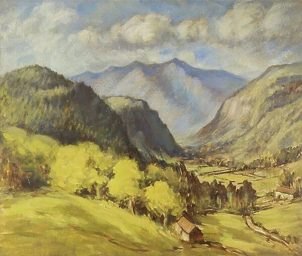 Valley Landscape (oil on board)
