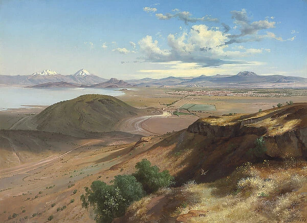 Valley of Mexico from the Hill of Saint Isabel, 1892 (oil on canvas)