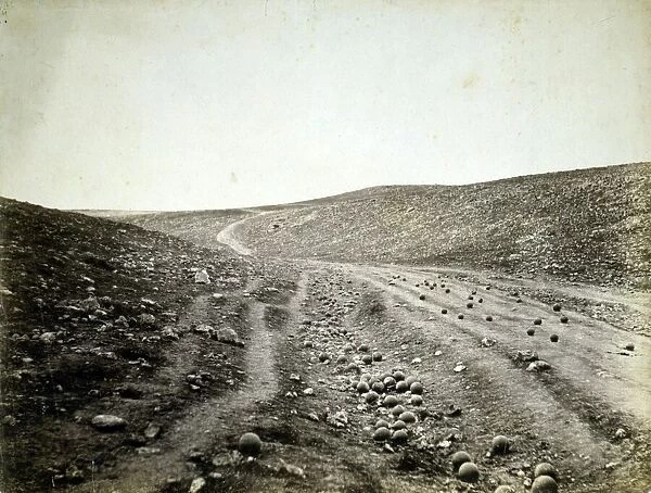 Valley of the Shadow of Death, Crimea, 1855 (salt print)