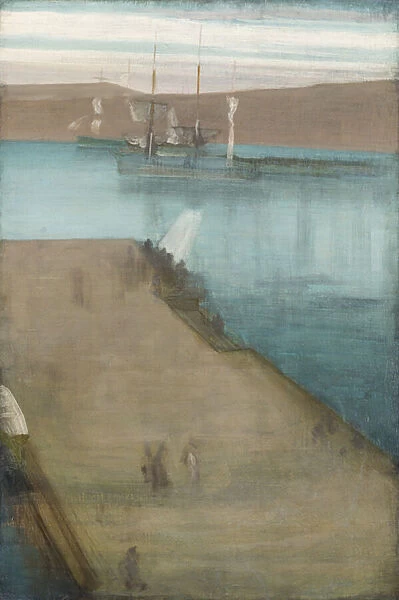 Valparaiso Harbour, 1866 (oil on canvas)
