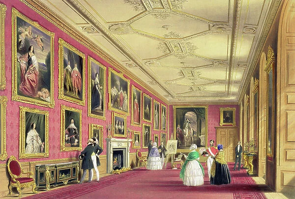 The Vandyke Room, Windsor Castle, 1838 (chromolitho)
