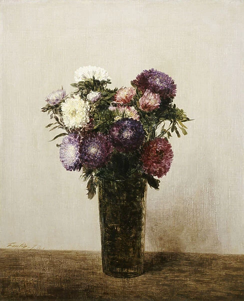 Vase of Flowers, 1872 (oil on canvas)