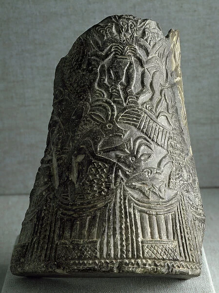 Vase fragment from eastern Iran, 2500 BC (serpentine)