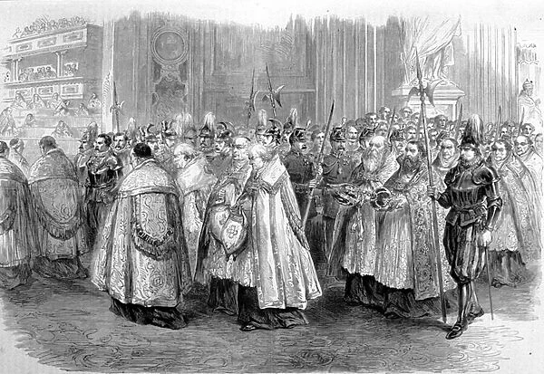 Vatican Council I: cortege of prelates to the Council Hall, 1869 - 1870