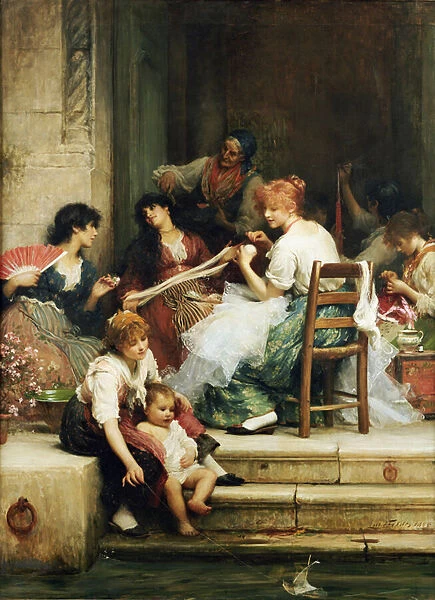 Venetian Life, 1884 (oil on canvas)