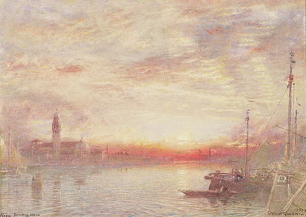 Venice, Cemetery Island (San Michele), 1903 (w / c on paper)