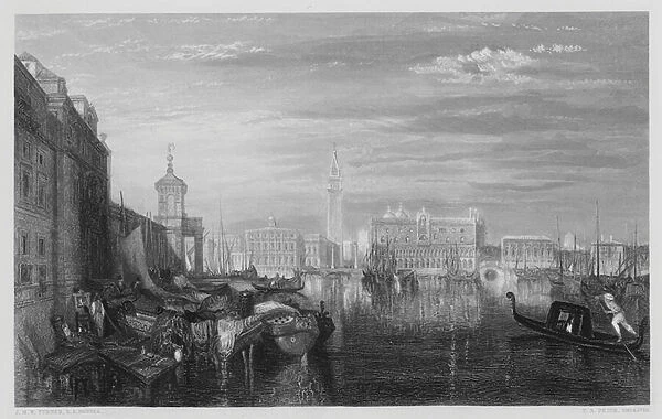 Venice, The Grand Canal, from the picture in the Vernon Gallery (engraving)