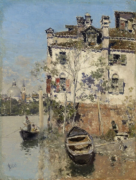 Venice, House on the Canal, c. 1900 (oil on panel)