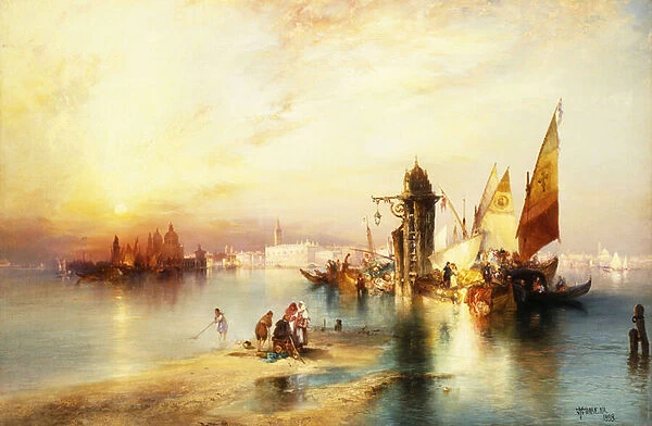 Venice, (oil on canvas)