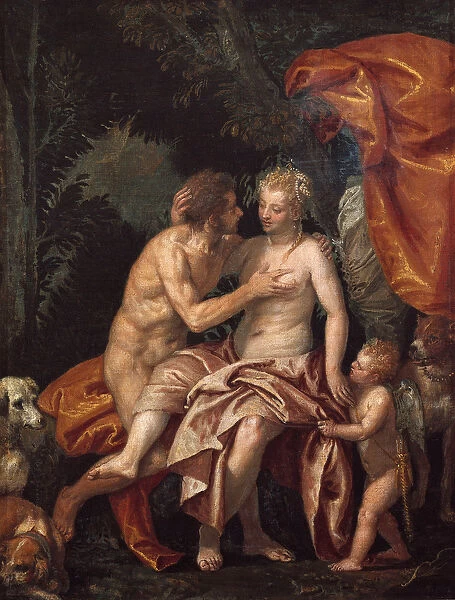 Venus and Adonis, 1586 (oil on canvas)