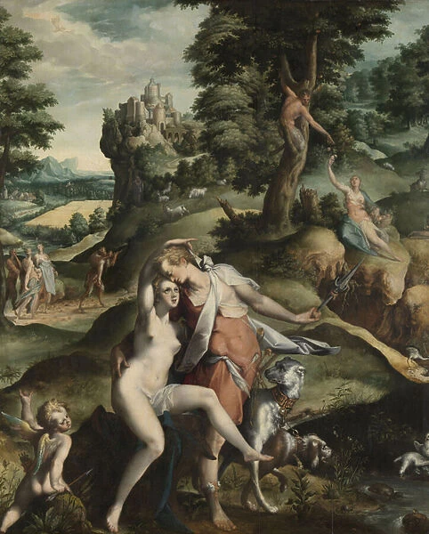 Venus and Adonis, c. 1585-90 (oil on panel)