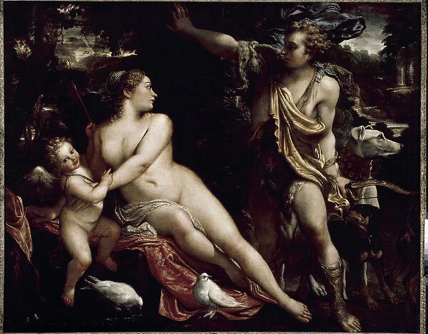 Venus and Adonis (oil on canvas, c. 1588-1593)