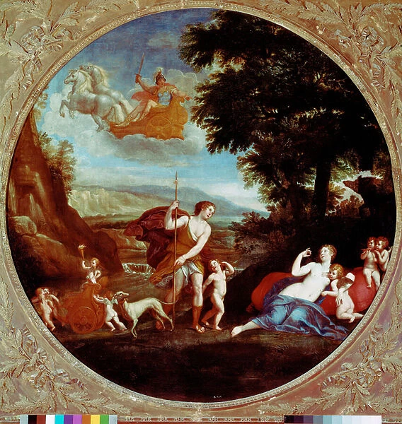 Venus and Adonis Painting by Francesco Albani (1578-1660