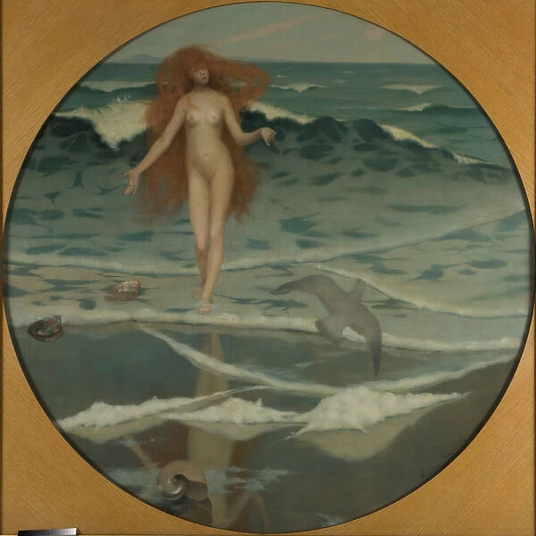 Venus Born of the Sea Foam (The Birth of Venus) 1887 (oil on canvas)