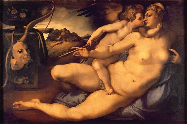 Venus and Cupid, 1533 (oil on canvas)