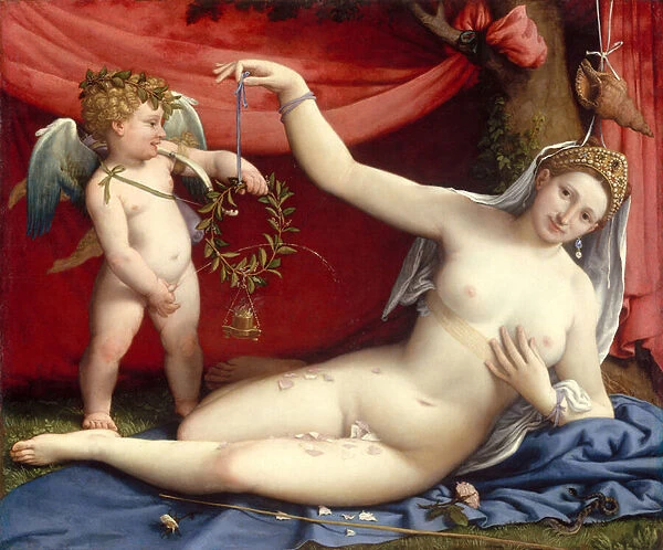 Venus and Cupid, c. 1525 (oil on canvas)